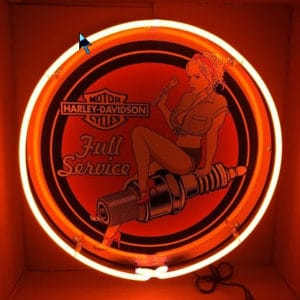 Harley Davidson PIN UP NEON SIGN